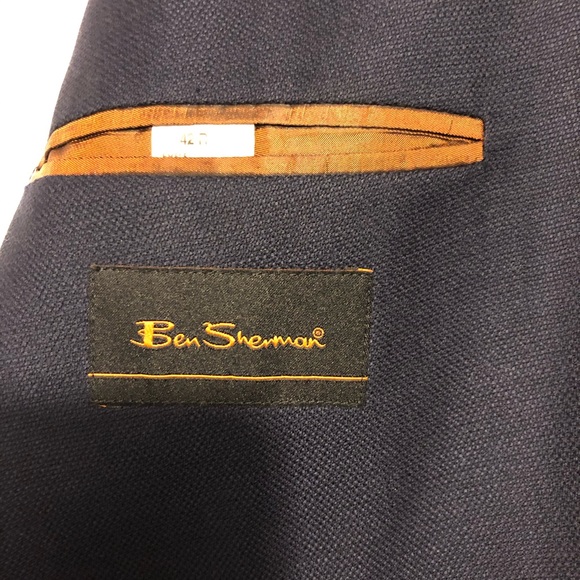 Ben Sherman - Blazer - 42R - 100% Wool - Navy - Picture 5 of 8